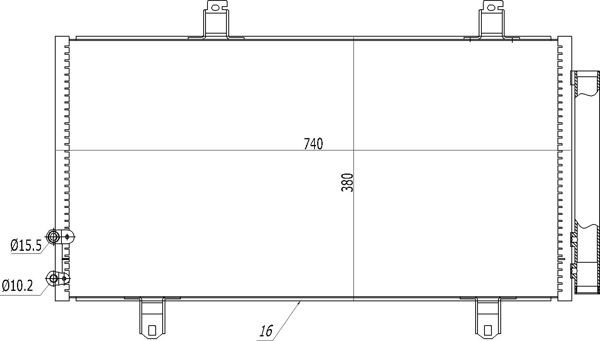 HART Air conditioning condenser Article number: 614 524 cheaply