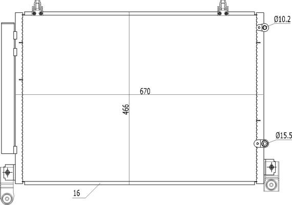 HART Air conditioning condenser Article number: 619 067 cheaply