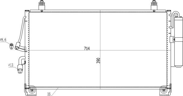 HART Air conditioning condenser Article number: 621 634 cheaply