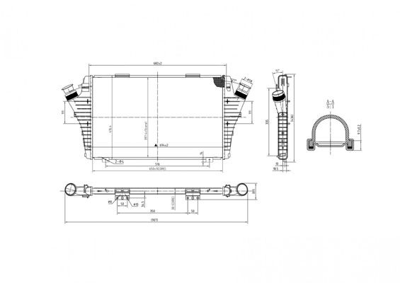 HART Engine radiator Article number: 630 242 cheaply