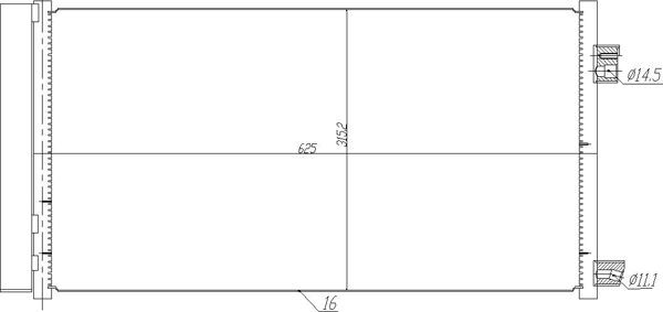 HART Air conditioning condenser Article number: 725 090 cheaply