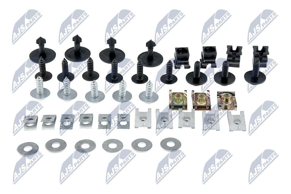 NTY EZC-AU-033 Kinnitusklippide komplekt, kere A6 RS6 4.2 plus quattro 480 HP Bensiin 2005