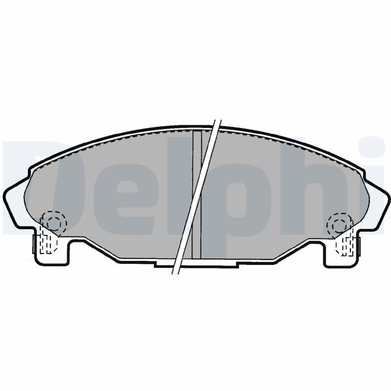 DELPHI Brake pad set Article number: LP1064 cheaply