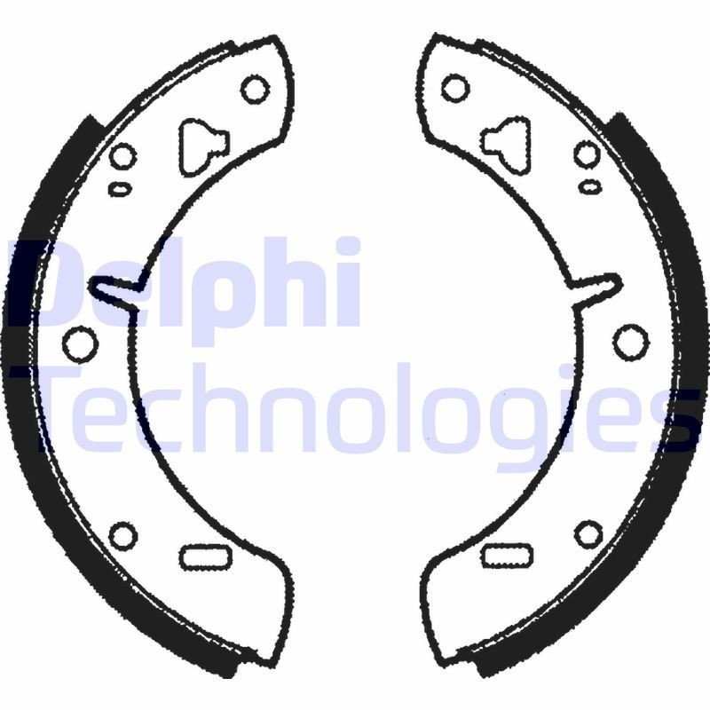 DELPHI Brake Shoe Set Article number: LS1023 cheaply