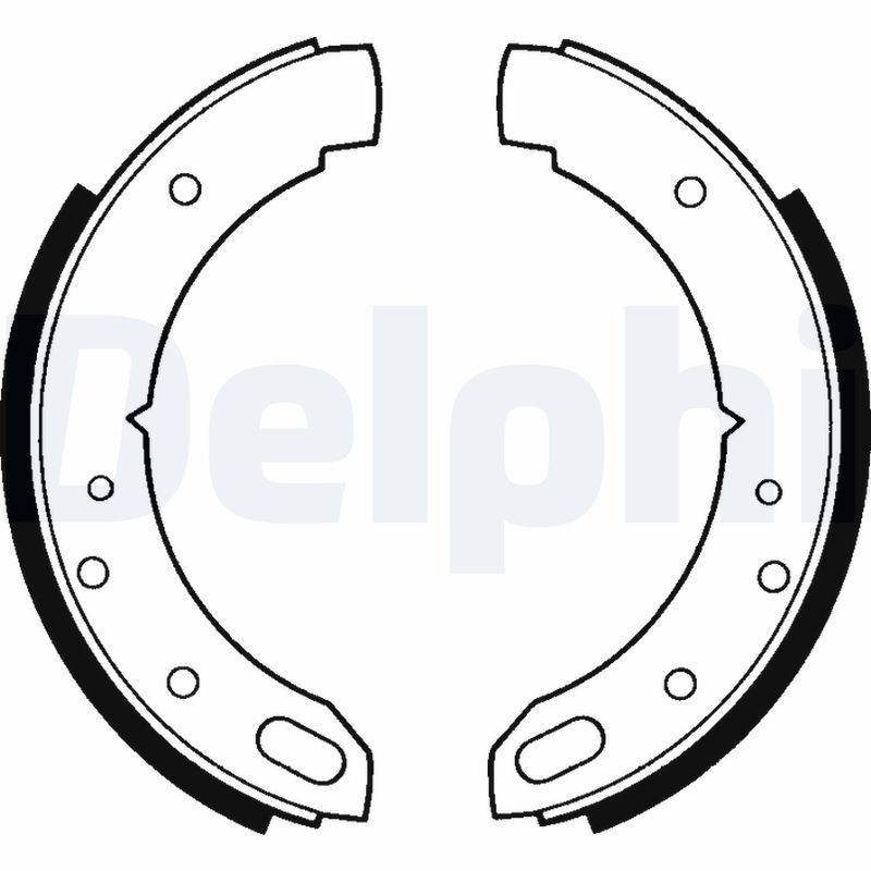 DELPHI Handbrake shoes Article number: LS1169 cheaply