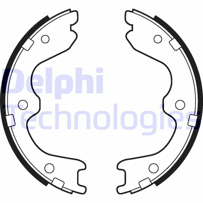 DELPHI Handbrake shoes Article number: LS2029 cheaply