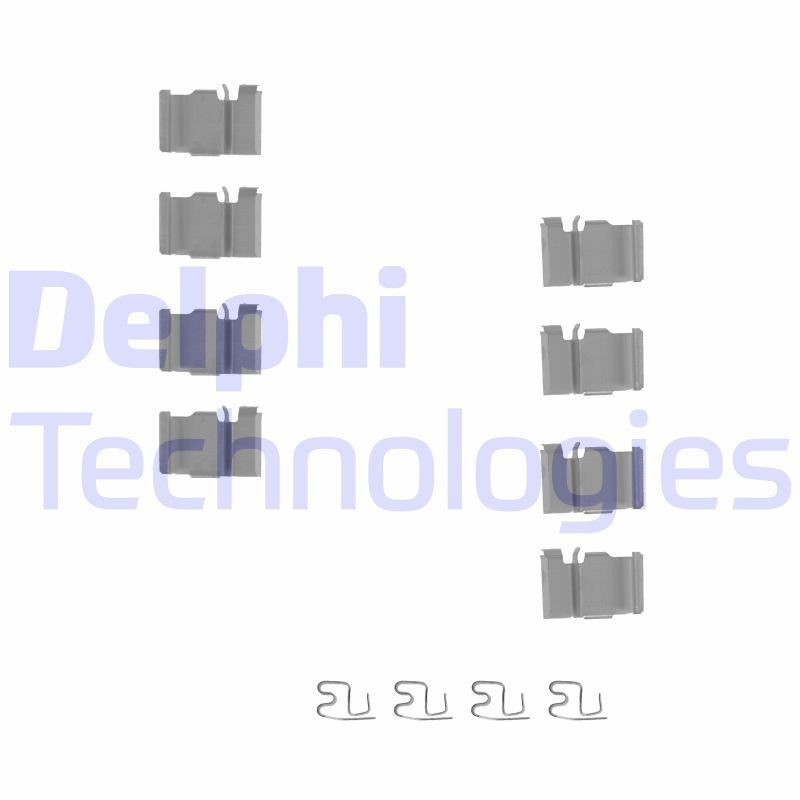 DELPHI LX0212 Lisakomplekt, ketaspiduriklotsid BT-50 2.5 MRZ-CD 4x4 (UNY0W3) 143 HP Diisel 2015