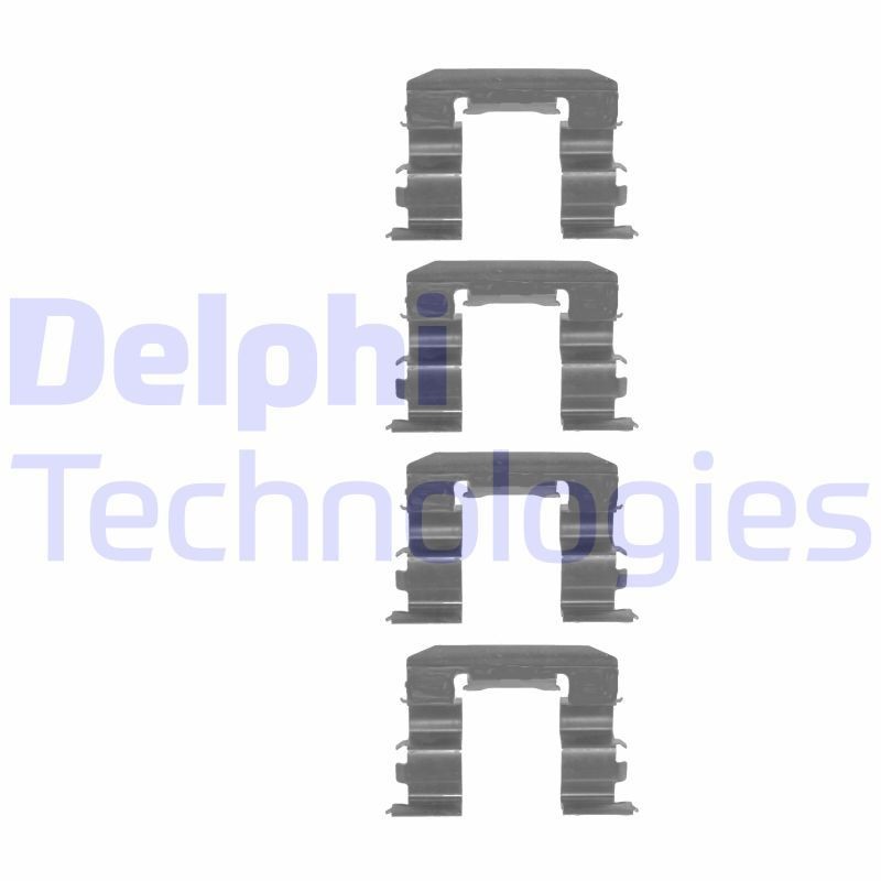 DELPHI LX0239 Monteringssæt til bremseklodser COUPE 1.6 i 16V 107 HK Benzin 2002