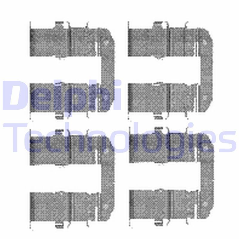 DELPHI LX0482 Lisakomplekt, ketaspiduriklotsid PICANTO 1.0 69 HP Bensiin