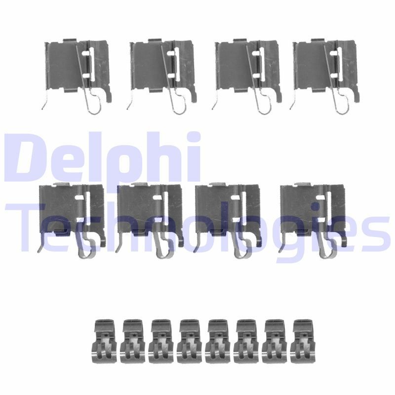 DELPHI LX0491 Lisakomplekt, ketaspiduriklotsid 6 2.2 D AWD 150 HP Diisel 2016