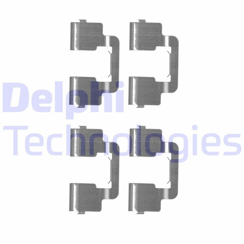 DELPHI LX0506 Lisakomplekt, ketaspiduriklotsid JUMPY 2.0 I (X_RFH) 140 HP Bensiin