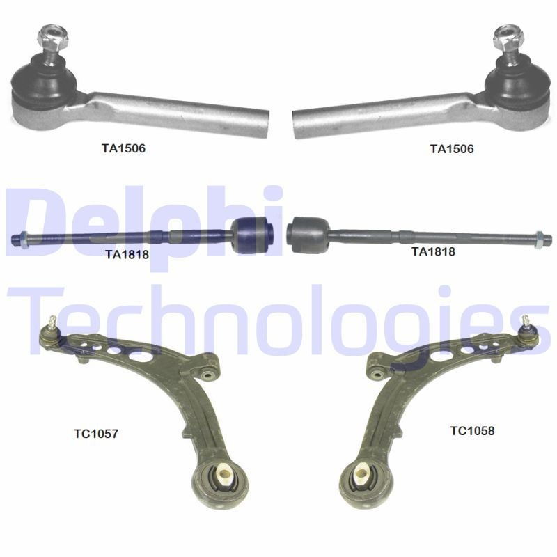 DELPHI TC1960KIT Remondikomplekt,õõtshoob PUNTO 1.3 JTD 16V 70 HP Diisel 2012