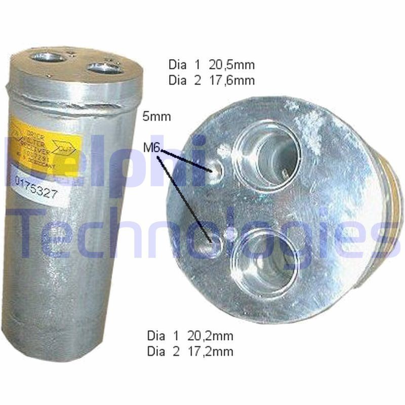 DELPHI Dryer, air conditioning Article number: TSP0175327 cheaply