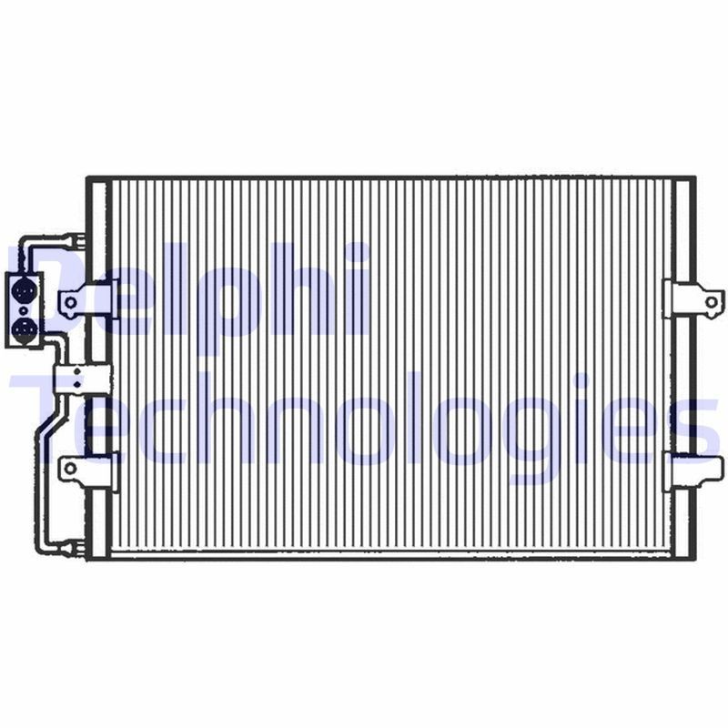 DELPHI Air conditioning condenser Article number: TSP0225110 cheaply