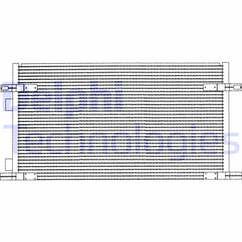DELPHI Air conditioning condenser Article number: TSP0225212 cheaply