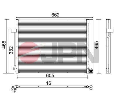 JPN Air conditioning condenser Article number: 60C9083-JPN cheaply