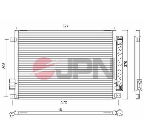 JPN Air conditioning condenser Article number: 60C9099-JPN cheaply