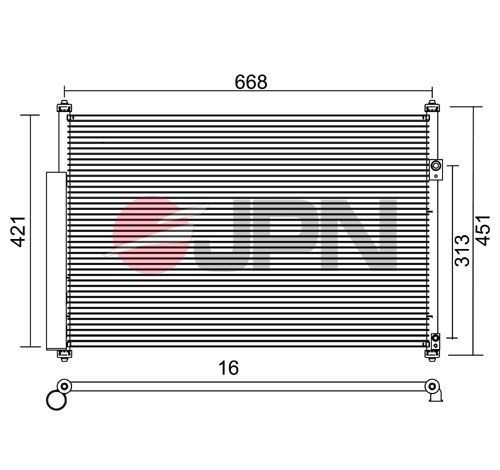 JPN Air conditioning condenser Article number: 60C9130-JPN cheaply