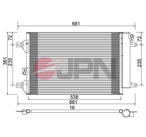 JPN Air conditioning condenser Article number: 60C9138-JPN cheaply