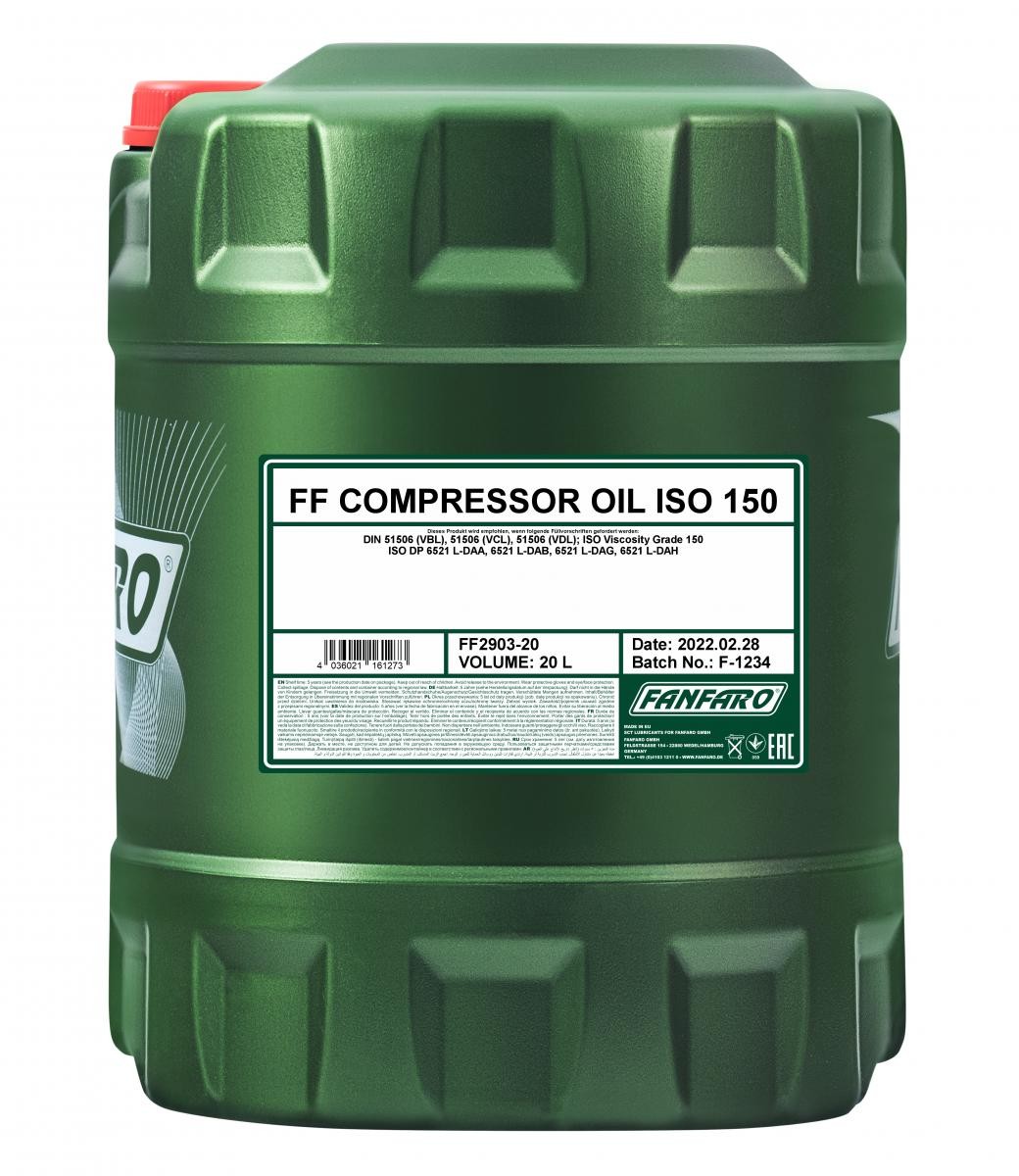 FANFARO Kompressorolie Compressor oil Varenummer: FF2903-20 billige