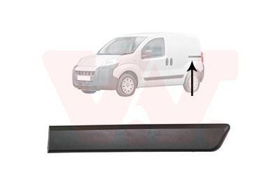 VAN WEZEL 0976429 Trim / Protective Strip, sidewall FIORINO 1.3 JTD Multijet 80 PS Diesel
