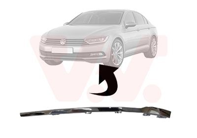 VAN WEZEL 5742583 Bumper moulding PASSAT 1.4 TSI 4motion 150 PS Petrol