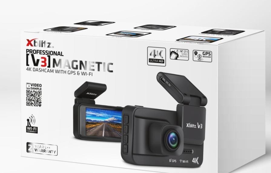 XBLITZ Dashcam Varenummer: V3 MAGNETIC 4K billige