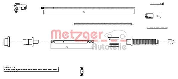 METZGER Throttle cable Article number: 10.0382 cheaply