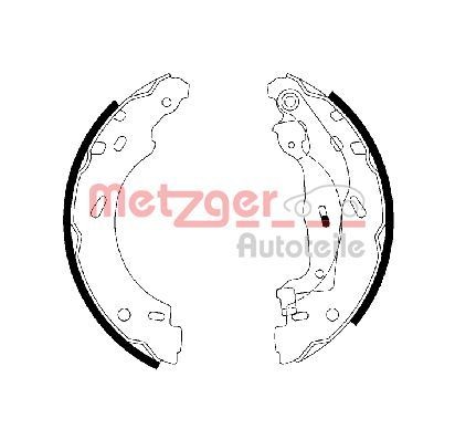 METZGER Brake Shoe Set Article number: MG 112 cheaply