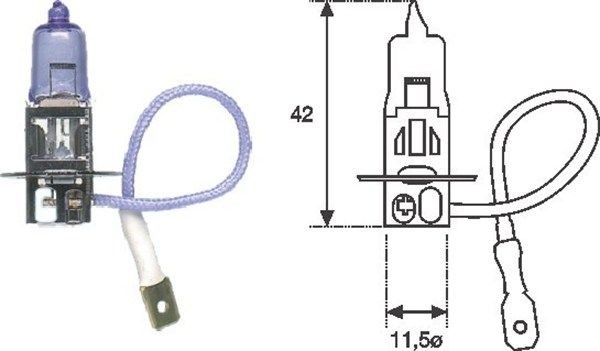 MAGNETI MARELLI Fog light bulb Article number: 002553100000 cheaply