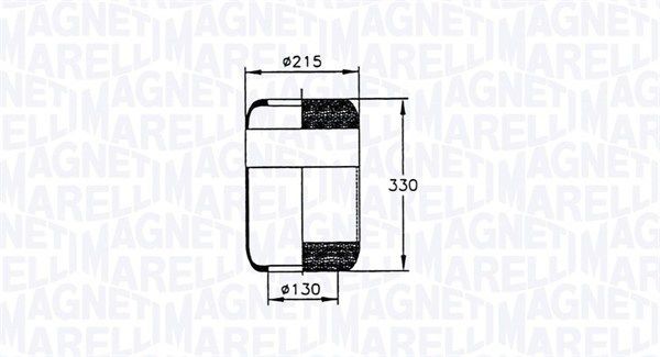 MAGNETI MARELLI Boot, air suspension Article number: 030607020040 cheaply