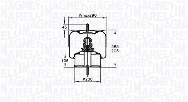 MAGNETI MARELLI Boot, air suspension Article number: 030607020151 cheaply