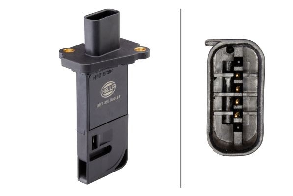 HELLA Mass air flow sensor Article number: 8ET 358 095-671 cheaply