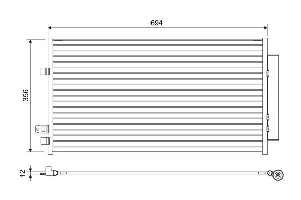 VALEO Air conditioning condenser Article number: 822638 cheaply