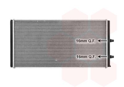 VAN WEZEL Engine radiator Article number: 06012712 cheaply