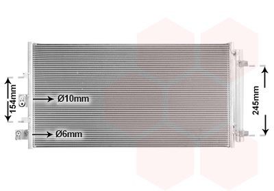 VAN WEZEL Air conditioning condenser Article number: 18015719 cheaply