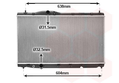 VAN WEZEL Engine radiator Article number: 25012706 cheaply