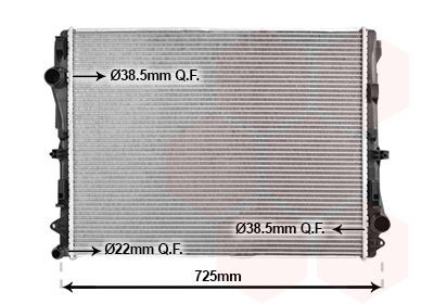 VAN WEZEL Radiaator, mootorijahutus Artikli number: 30012723 soodsalt