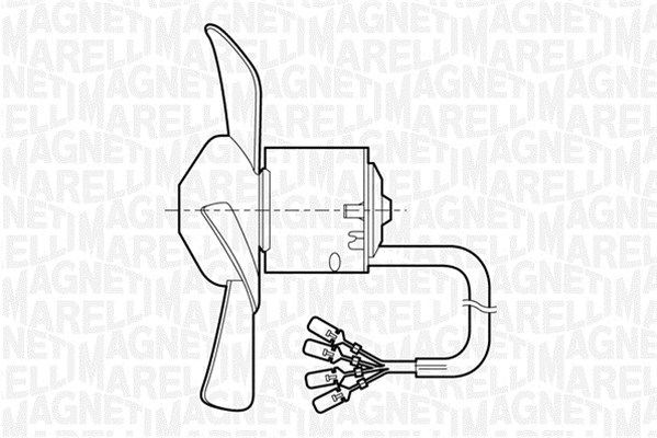 MAGNETI MARELLI Interior Blower Article number: 069401252010 cheaply