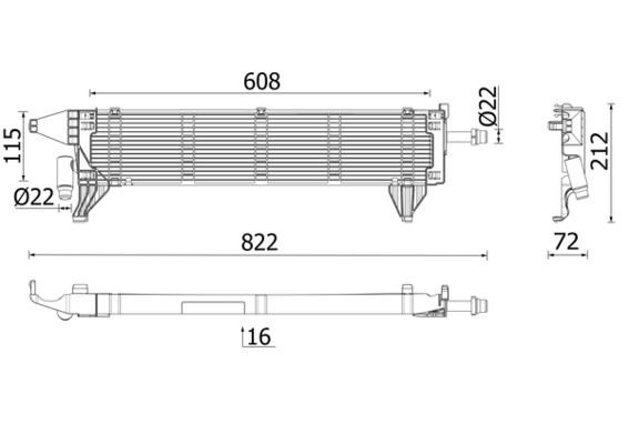MAHLE ORIGINAL Engine radiator Article number: CR 2636 000P cheaply