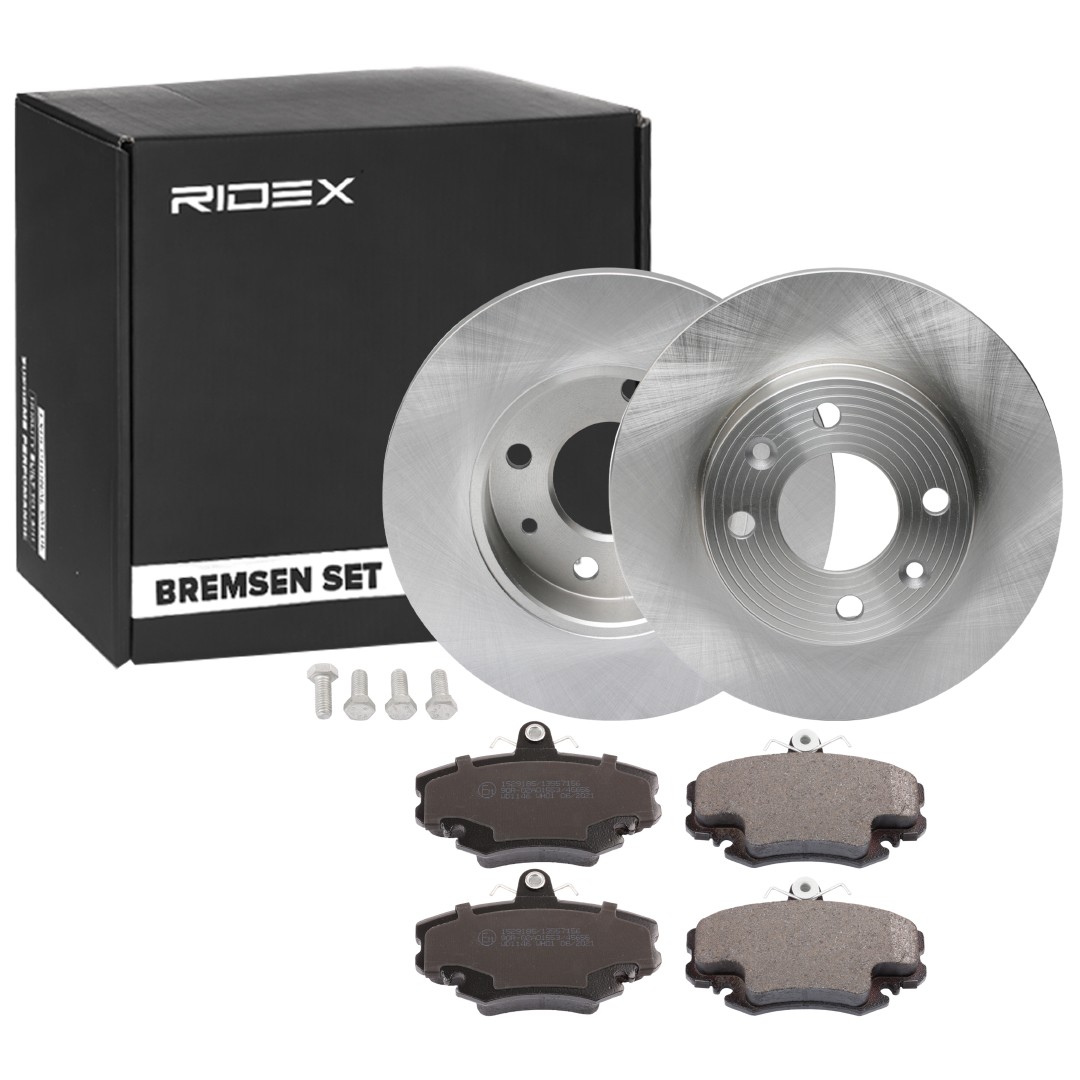 RIDEX Brake discs and pads set Article number: 3405B1776 cheaply