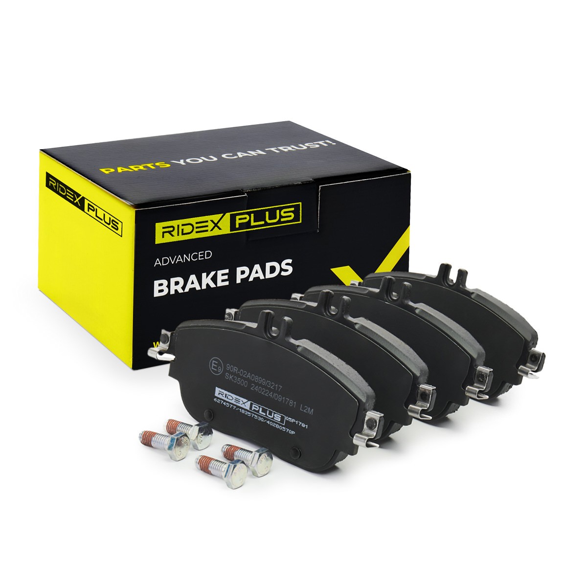 RIDEX PLUS Brake pad set Article number: 402B0570P cheaply