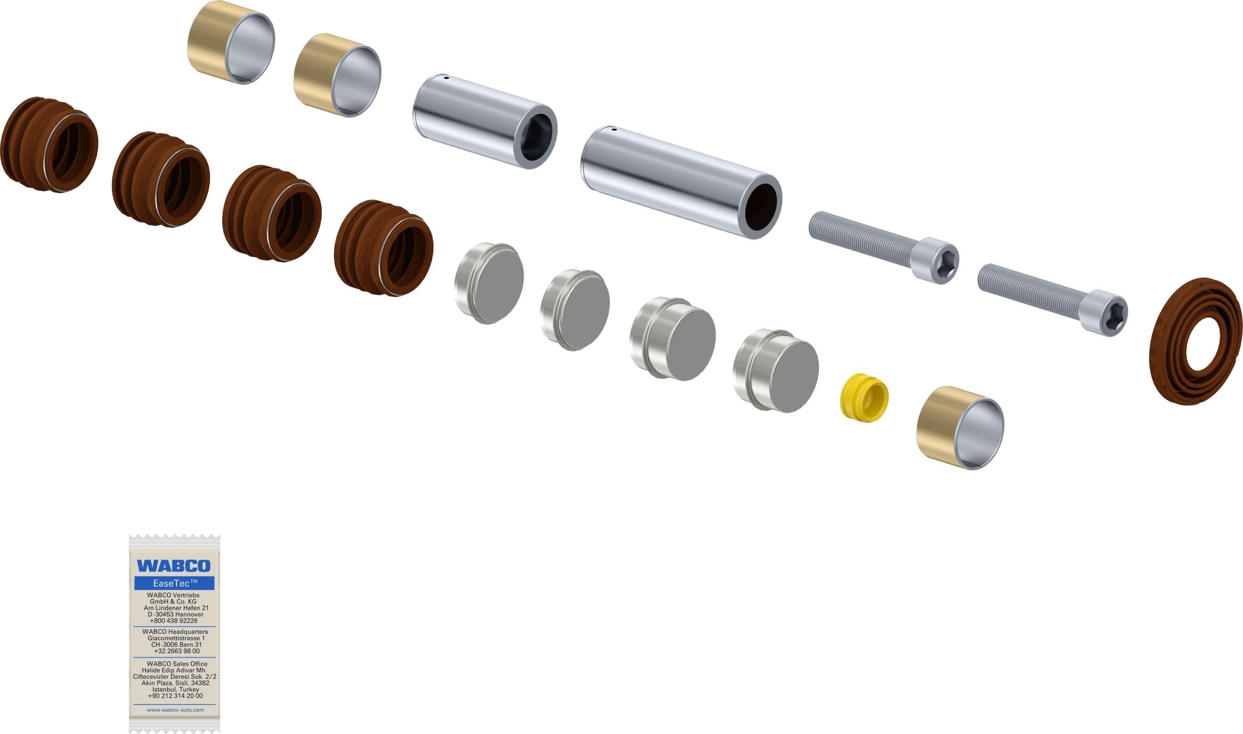 WABCO Repair Kit, brake caliper Article number: 12999738VT cheaply