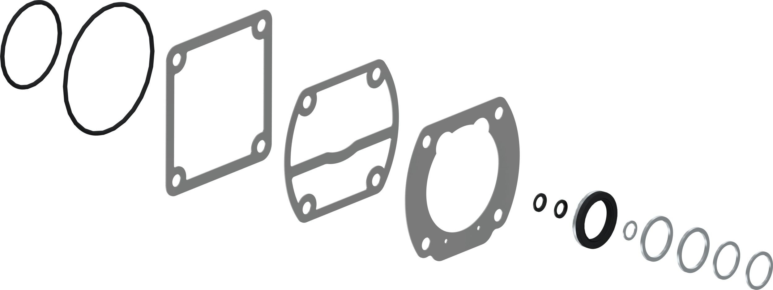 WABCO Rep.sæt, kompressor Varenummer: 4110610012 billige