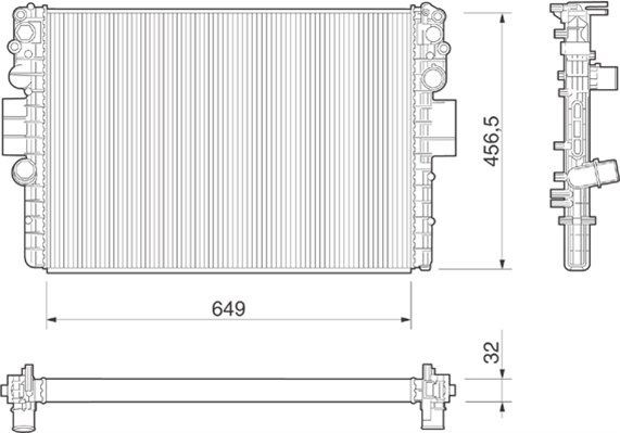 MAGNETI MARELLI Air conditioning condenser Article number: 350203256000 cheaply