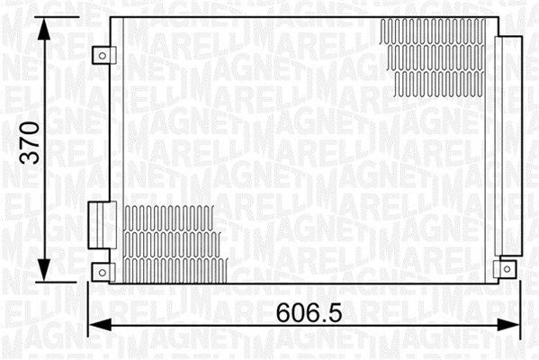 MAGNETI MARELLI Kondensaator, kliimaseade Artikli number: 350203497000 soodsalt