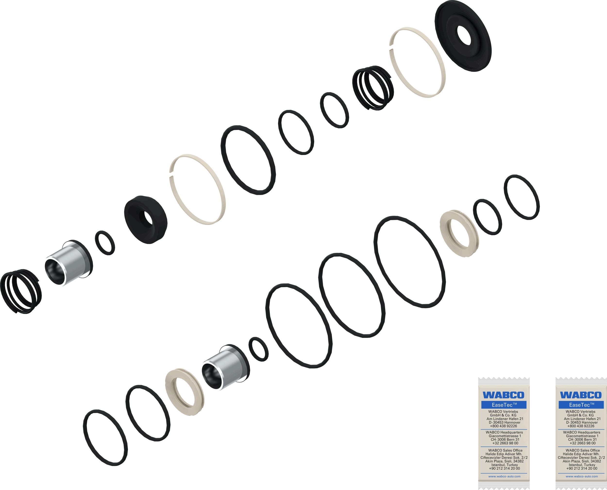 WABCO Rep.sæt, bremseventil-driftsbremse Varenummer: 4613159152 billige