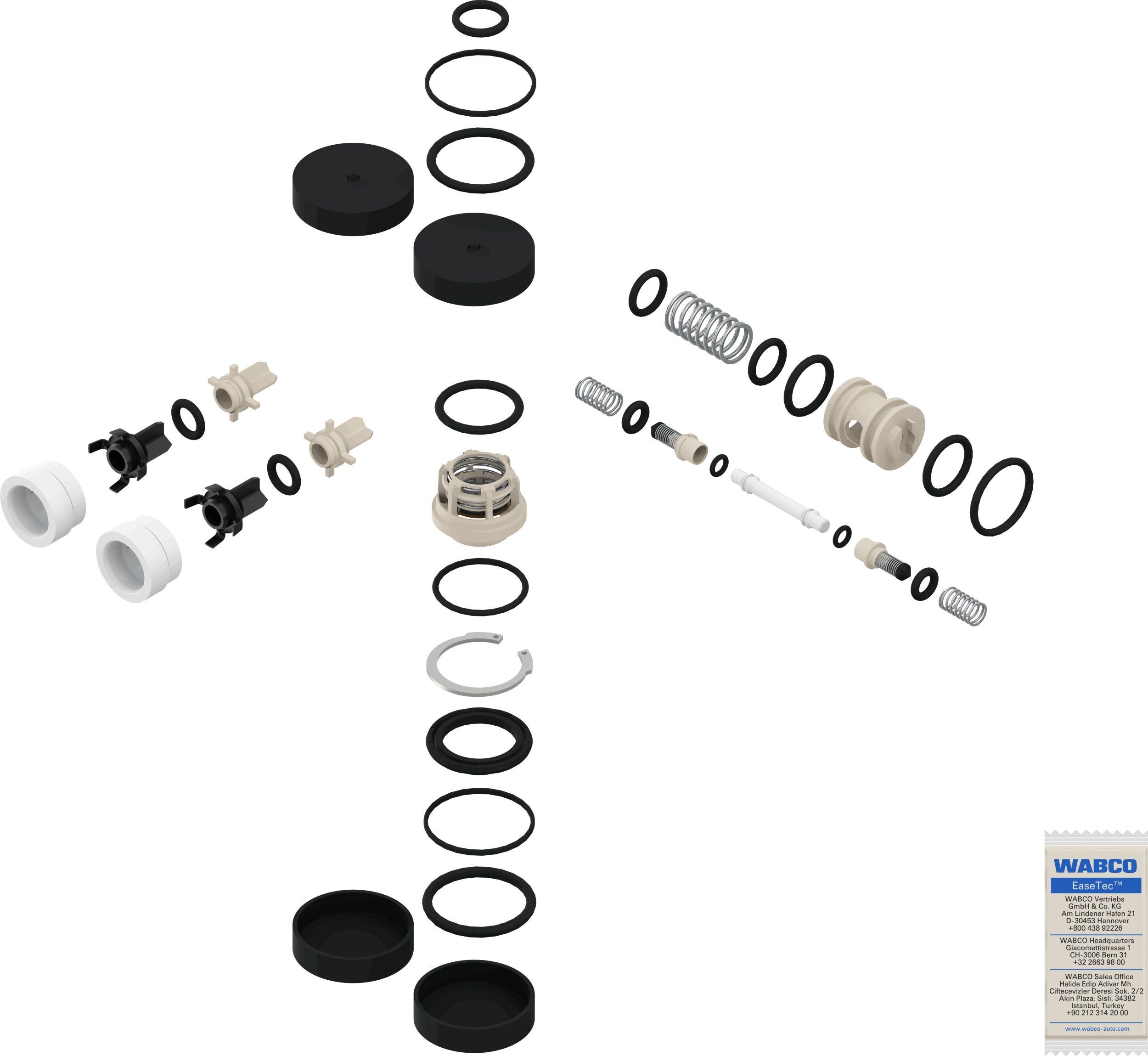 WABCO Rep.sæt, trykregulator Varenummer: 9347050012 billige