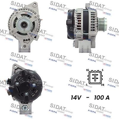 SIDAT Alternator Article number: A12DE0496A2 cheaply