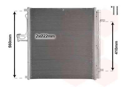 VAN WEZEL Air conditioning condenser Article number: 18015731 cheaply